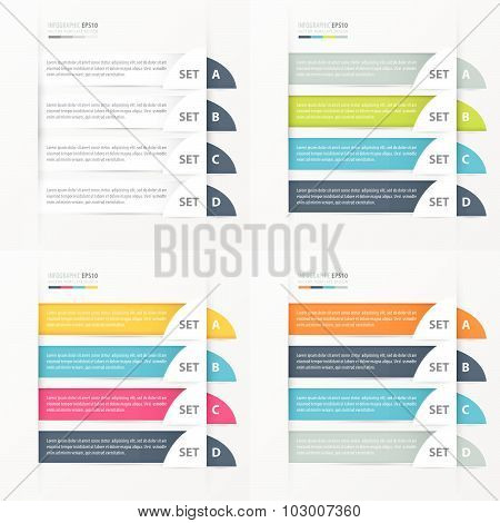 Semicircle Modern Infographics Banner Set