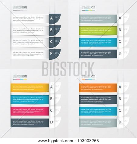 Curve Modern Infographics Banner Set