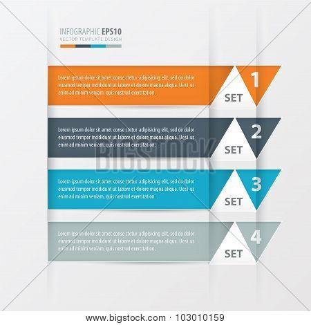 Triangle Modern Infographics Banner.