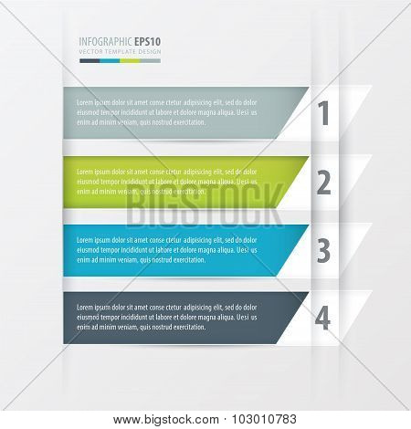 Tilted Squares Modern Infographics Banner.