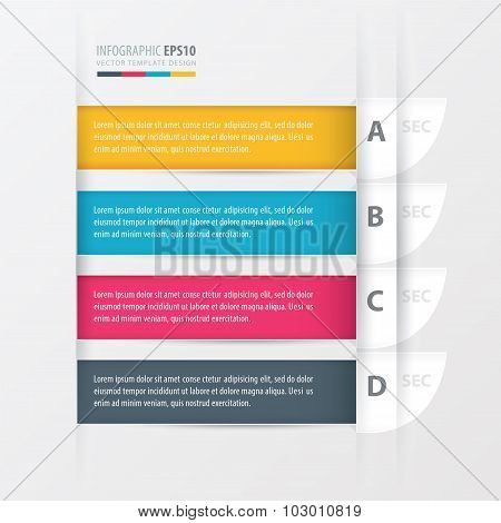Curve Modern Infographics Banner.