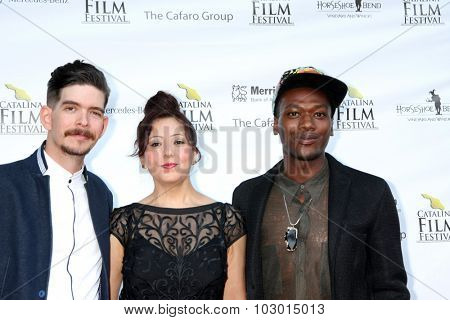 LOS ANGELES - SEP 26:  Idan Menin, Roya Aryanpad, Dean Lucas at the Catalina Film Festival Saturday Gala at the Avalon Theater on September 26, 2015 in Avalon, CA