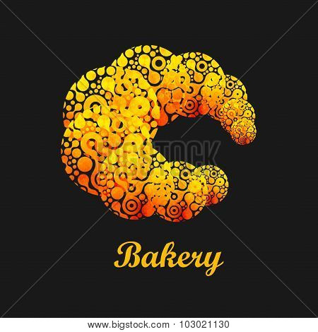 Croissant abstract.