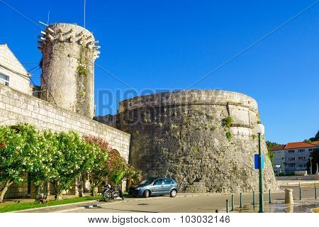 The Small Governor Tower And The West Walls, Korcula