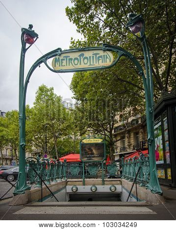 Victor Hugo Metro station in Paris