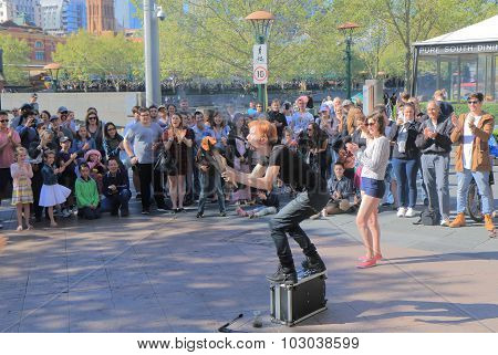 Street performer Melbourne Australia