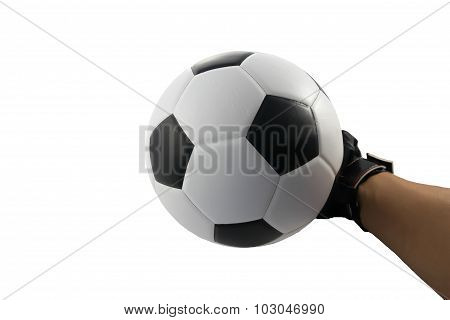 Goalkeeper Catching The Ball
