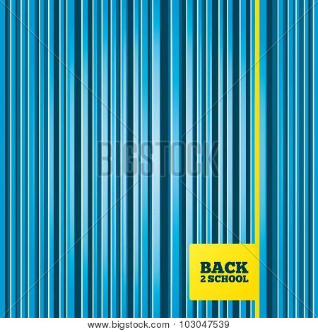 Back to school sign icon. Back 2 school symbol.