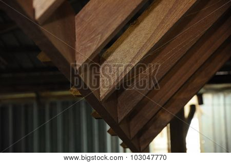 Malaysian traditional wood mortise from Terengganu