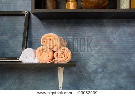 Rolled Towels Stacked