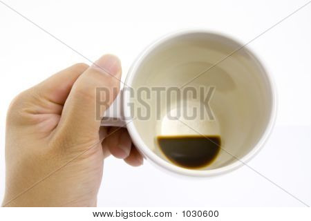 Pusty kubek kawy