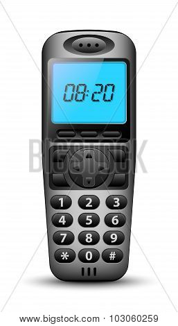 Modern Wireless Phone. Vector Illustration