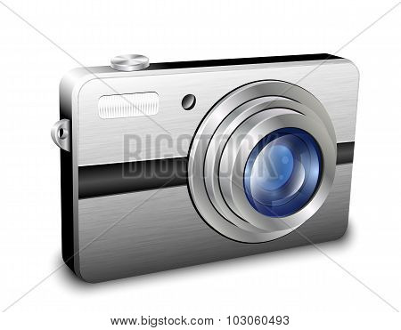 Digital Compact Photo Camera. Vector