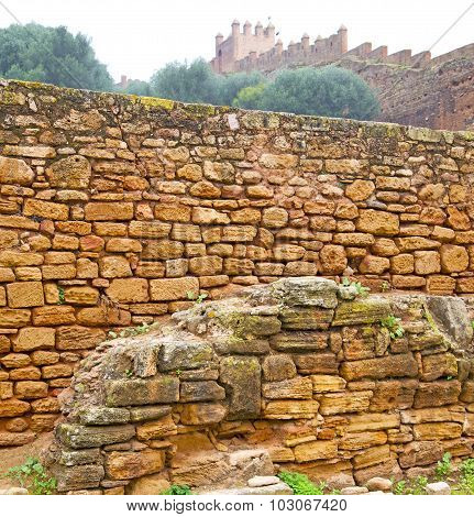 Chellah  In Morocco Africa The Old Roman Deteriorated Monument And Site