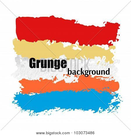 Grunge vector banner. Splash abstract background.