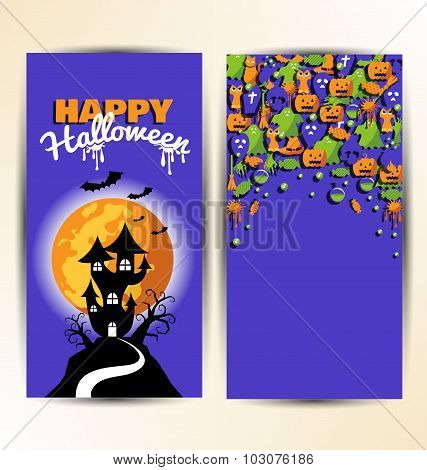 Design Element Card Or Poster For Halloween Day