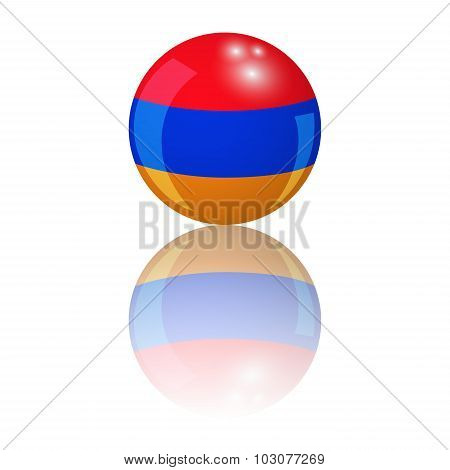 Armenia. Armenian Style. Ball. Vector Illustration
