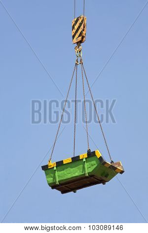 Green builders skip in the air