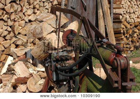Vintage hydraulisk Woodchopper