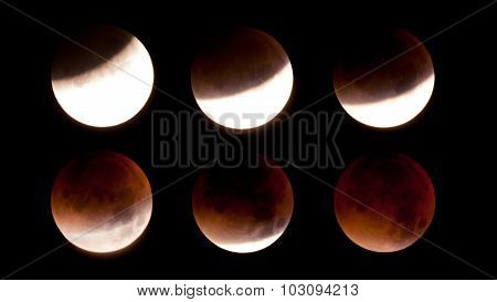 Total Lunar Eclipse On Sept. 28, 2015, Observed In Kiel, Germany, Through A Telescope