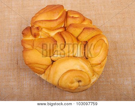 Bread on canvas