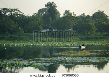 Huayyang Reservoir At In Summer