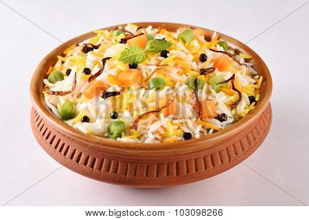 Vegetable fried rice or biryani or veg pulav
