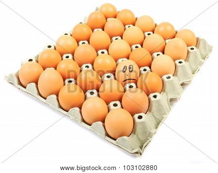box with eggs