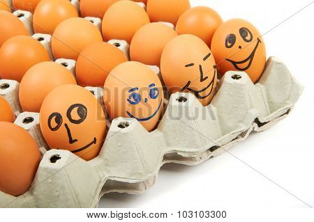 box with eggs
