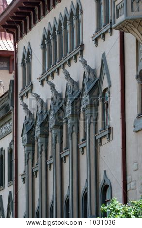 Fragment af en bygning af en vinterhave