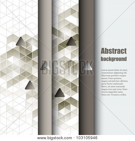 Brochure template with abstract background.