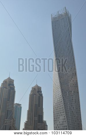 Cayan Tower at Dubai Marina in Dubai, UAE