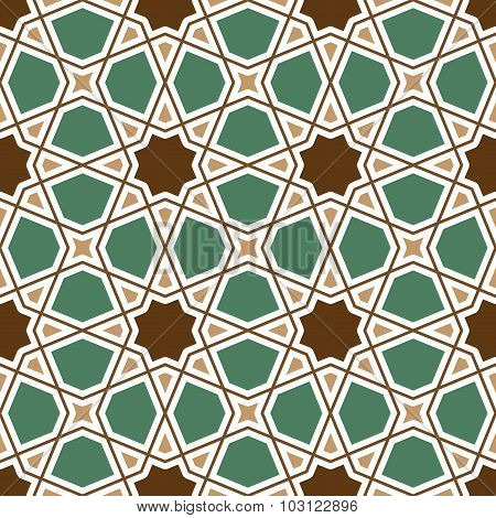 Seamless Geometric Tiling Pattern