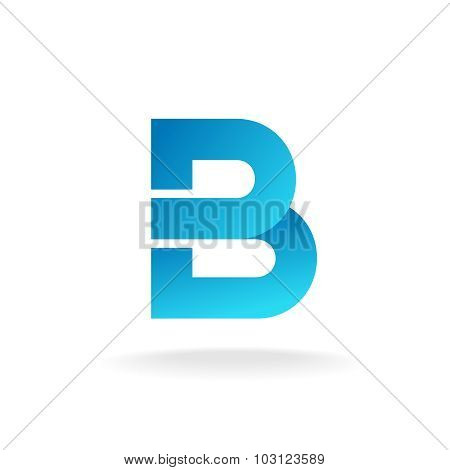 Letter B Logo Template. Construction Building Element Style.