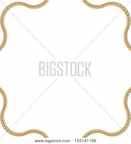 Golden Chain of Abstract Shape