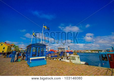Beautiful View Of Marstrand, Popular Sailing Island, Sweden