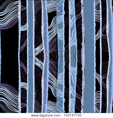 Illustration of seamless pattern strip