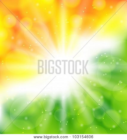 Indian Background in National Colors
