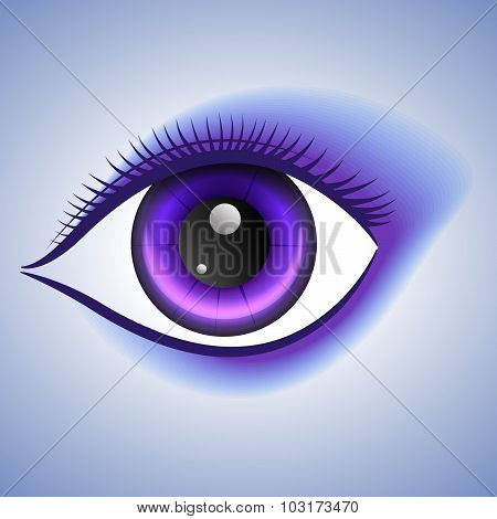 Magic makeup violet eye
