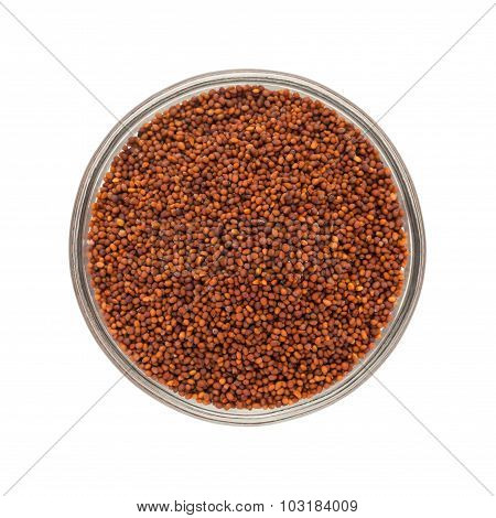 Bowl of Organic Small Brown Mustard.