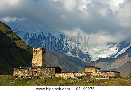 Medieval Church In Ushguli