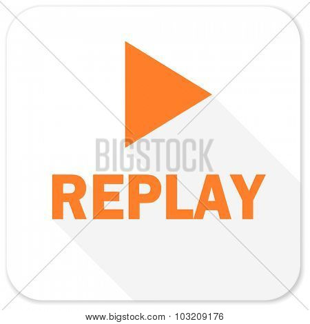 replay flat icon