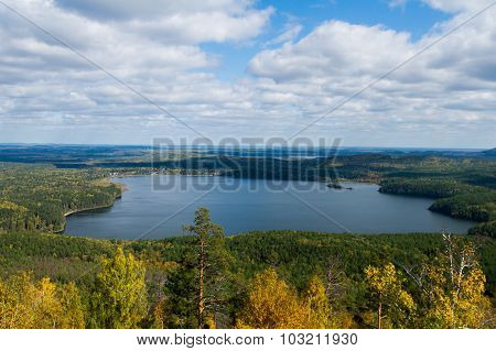 Panorama Of The Lake From The Ridge Arakul Sheehan