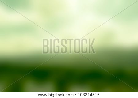 Mountain and sky - Blur mint color abstract background