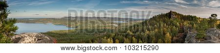 Panorama Of The Lake From The Ridge Arakul Sheehan