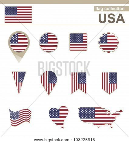 Usa Flag Collection