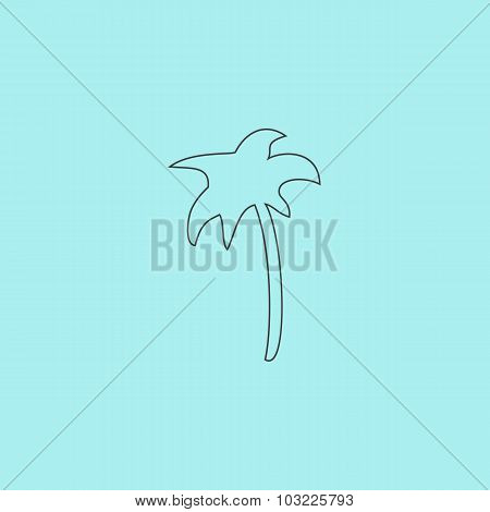 Palm icon in vector