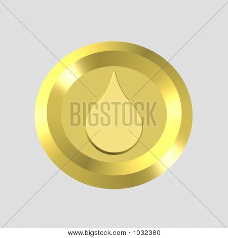 Ícone Droplet ouro