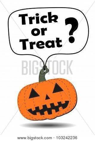 Hang Tag Halloween Pumpkin.