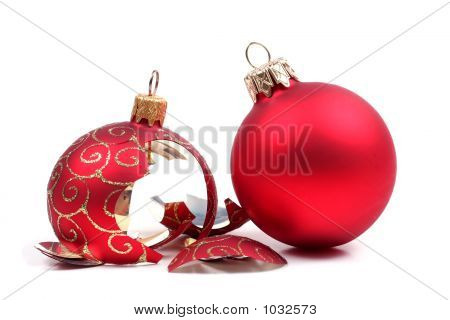 Palla Natale rotto